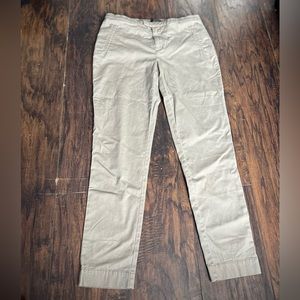 ATM Anthony Thomas Melillo Stretch Canvas Skinny Leg Zip Khaki Pants Size 6